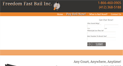 Desktop Screenshot of freedomfastbail.com